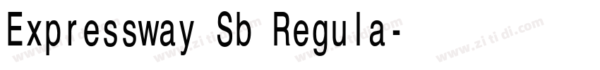 Expressway Sb Regula字体转换